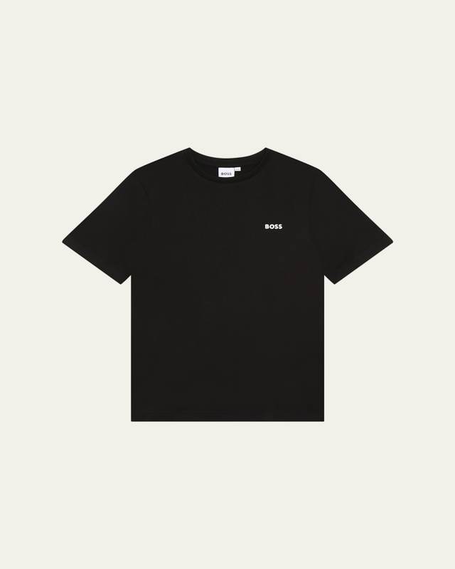 Boy's Contrast Logo-Print T-Shirt, Size